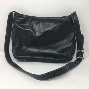 Perlina New York Black Leather Purse Belt Strap